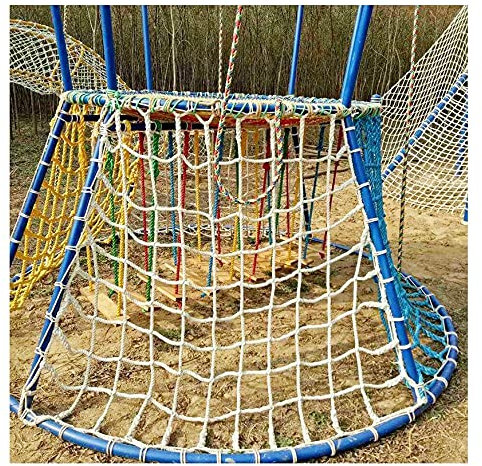Baumhaus Kletternetz für Kinder und Kleinkinder Spielplatz Kletterseil Leiter Jungle Gym Spielset Schaukel Klettergerüst Netze für Outdoor Spielhaus ( Color : 15cm-12mm , Size : 2*5m(6.6*16.5ft) )