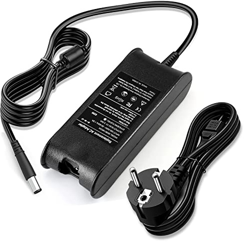 Chargeur Dell 65W pour Ordinateur Portable - Compatible avec Dell Latitude 7490, 5490, 5480, 5400, 3190, E5500, E5470, E6430, E6500, E6530, Chromebook 11, 3180, 3189 Series - Adaptateur Secteur