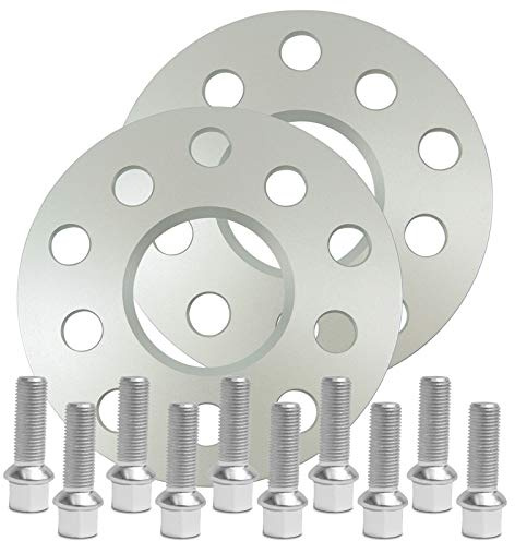 SilverLine Spurverbreiterung 10mm (5mm) mit Schrauben silber 5x112 57,1mm - 10205E-104_M1415KU33S