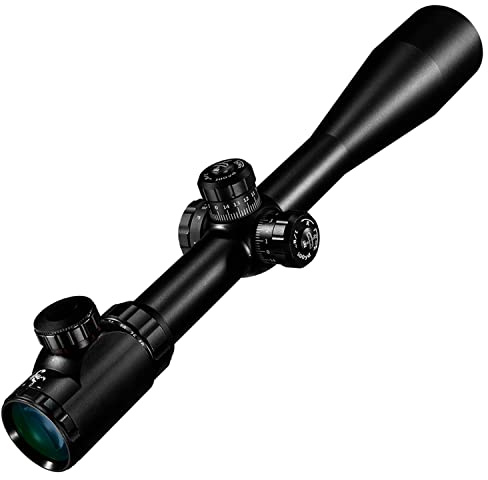 Paike 10-40X50 Rifle Scope Vista Ottica di parallasse della Ruota Laterale illuminata con Punto Verde Rosso