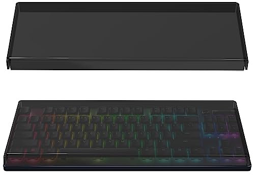 GEEKRIA Tenkeyless TKL-Tastatur-Staubschutz, transparente Acryl-Tastaturabdeckung für 80% kompakte 87-Tasten-Computer, mechanische Gaming-Tastatur, kabellos, kompatibel mit Razer DeathStalker V2 Pro