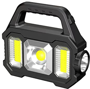 Campinglampe Solar Camping Lampe 2400 Lumen LED Taschenlampe Kurbel Notfall, Solar Campinglampe Wasserdicht Handscheinwerfer Kurbellampe Mit Powerbank, 5 Lichtmodi Für Camping, Notfall