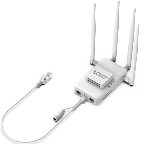 Vonets VAR1200-H Industrial Gigabit Dual Band Smart WiFi Bridge/Wireless Router/WiFi to Ethernet Adapter 1200Mbps mit 1 Kühllüfter, 3 Gigabit-LAN-Anschlüsse, unterstützt PoE/DC-Stromversorgung