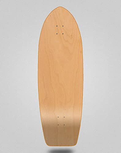 Surfskate Cruiser Shape Deck Skateboard Fiberglass Top Layer 30 Fat Tail