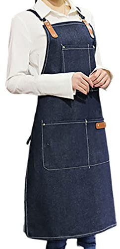 BATTTX Arbeitsschürze Herren,Robuste Werkzeugschürze For Männer, Arbeitsschürze Mit Werkzeugtaschen For Küche, Garten, Keramik, Werkstatt, Garage Und Mehr