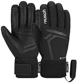 Reusch Skihandschuhe Herren & Damen | extra warm mit Echt-Daunen-Isolierung | wasserdicht, mit Ziegenlederinnenhand, Premium Winterhandschuhe für Ski & Piste, Größe 6,5-11, Down Spirit GORE-TEX SC