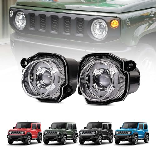 Archaic bernsteinfarbenes Blinker Licht für Suzuki Jimny JB64/JB74 | Sierra 2018–2023 Blinker mit weißem Lauflicht, Canbus-fehlerfrei (Weißer Blinker)