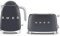 Smeg 50’s Style Retro Range Breakfast Set, 1.7L 3000W Kettle and Multi-Functional Control 2-Slice 950W Toaster, Slate Grey, KLF03GRUK/ TSF01GRUK