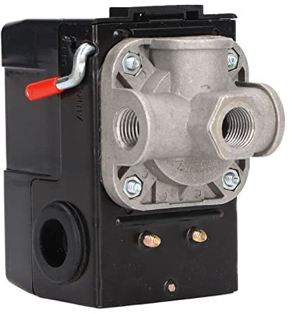 Druckschalter Kompressor, kompressor steuerventil, Luftkompressor Druckschalter 4 Loch Luftkompressorregler Mehrzweck Druckschalter Steuerventil für Schnellen Druckabbau