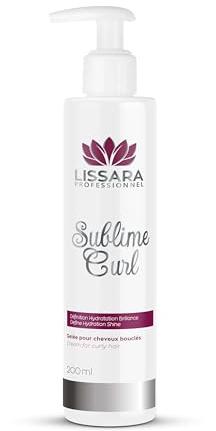 LISSARA - Sublime Curl Hair Jelly - perfekt definition och kontroll av lockar - tillverkad i Frankrike (200 ml, gelélock)