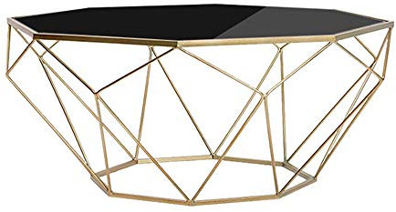 CAFIEDR Couchtisch Marmor Metall Beistelltisch, Balkontisch, Kleiner runder Tisch, Blumentisch, Kleiner Couchtisch,56cm*56cm*40cm