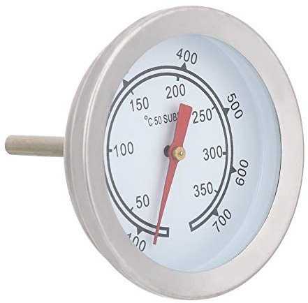 Thermomètre en Acier Inoxydable, Thermomètre pour Barbecue 100~700 ℉ Thermomètre pour Barbecue Thermomètres D'extérieur