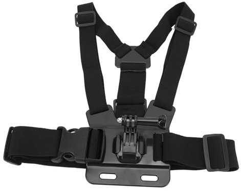 Annadue Action Camera Chest Strap Mount, Adjustable Chest Strap Belt for Action 4 for Ace Pro, Universal Removable Chest Harness Action Camera Accessories Kit