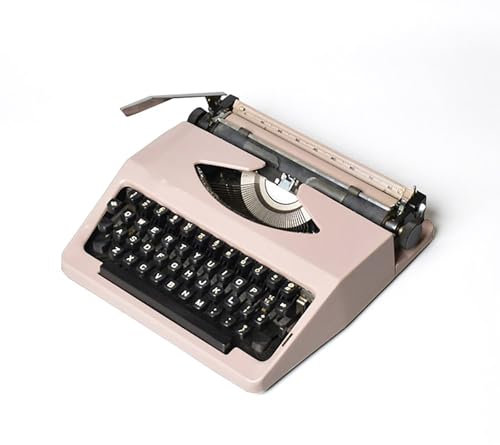 Alte Manuelle Schreibmaschine, Von Handwerkern Gründlich Restauriert. Tragbare Vintage-Schreibmaschine Zum Schreiben Von Briefen und Vintage-Sammlergeschenk.(Pink)
