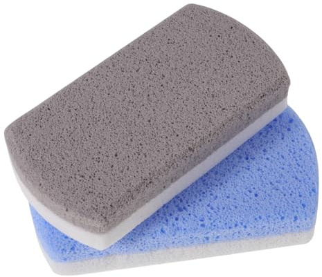 Lima para Pies de Vidrio Doble Color, 2 Piezas, Elimina Durezas y Callos | Exfoliante de Pies, Pad Reemplazable, Uso en Casa y Salón de Pedicura, para Mayores y Aficionados
