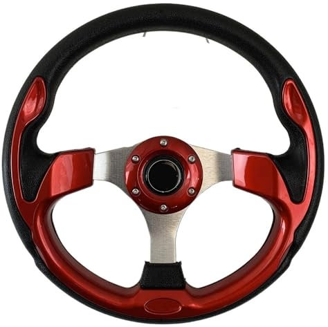 Sportlenkrad,Lenkrad Auto Universal Racing Car Racing Lenkräder PU 13 Zoll 320 mm Sport Lenkrad(C)