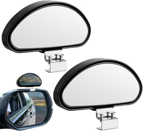 2 Stück Toter Winkel Spiegel Auto, Fahrschulspiegel Spiegel | Zusatzspiegel Auto, Universal Mehrere Winkel Spiegel Blindspiegel für PKW, LKW, SUV, Wohnmobil und Lieferwagen