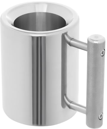 Gobelet lourd en acier inoxydable avec poignée ergonomique, 10 kg