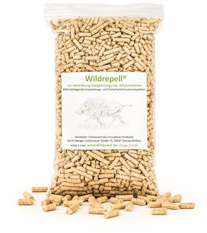 Wildrepell Wildschweinabwehr-Pellets | Wildschweine vertreiben im Garten | Tierfreundliche Wildschwein-Vergrämung ohne Gift & Elektrik | unbedenklich für Menschen & Haustiere