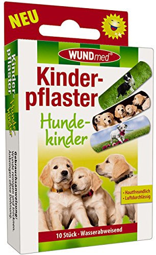 Wundmed 10er Vorteilspack Kinderpflaster Hundekinder, 10 Pack a 10 Stk. (100 Stk.)