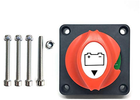 IRYNA Batterie Trennschalter 12V-48V Batterieschalter Batteriehauptschalter Autobatterieschalter ON/OFF Schlüssel/Knauf Akku Power Cut Off Schalter für Auto Motorrad,Marine Boote,Fahrzeug