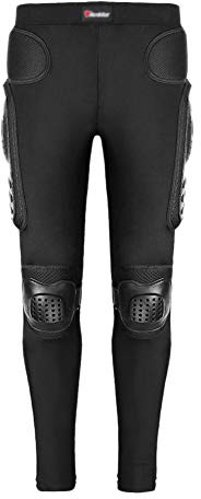 YOUCAI Motorradhose Gepolsterte Schutz-Hose Motorrad Hose Stretch Slim Fit Sportliche Motorradhose mit Protektoren Schutzauskleidung Jogginghose Sporthose,Schwarz,XL