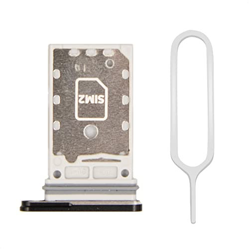 MMOBIEL Doppio Vassoio Carta SIM Compatibile con Samsung Galaxy S22 5G - 6.1 inch - 2022 - Porta Scheda SIM - Inclusa Guarnizione di Gomma e Sim Pin - Nero