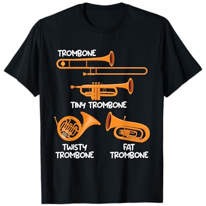 Kleine Posaune Kurvige Posaune Dicke Posaune T-Shirt