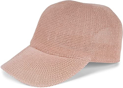 styleBREAKER Cappello Baseball in Carta di Paglia Monocromatico, Leggero e Traspirante con Fibbia in Metallo Regolabile, Cappellino Unisex con Fascia Antiscivolo per Uomo e Donna