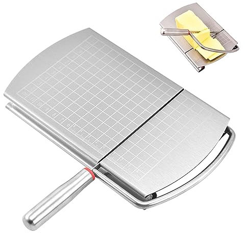 Toothbace Affettatrice per Formaggio, Taglia Formaggio Filo in Acciaio Inox, Multifunzione per Formaggi, Burro e Verdure, Facile da Usare e Pulire