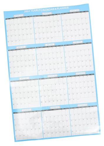 STOBOK Monatskalender Hängender Wandplaner Beidseitig Bedruckt Papier Langlebig Büro Familienübersicht Feiertagskalender Haushalt