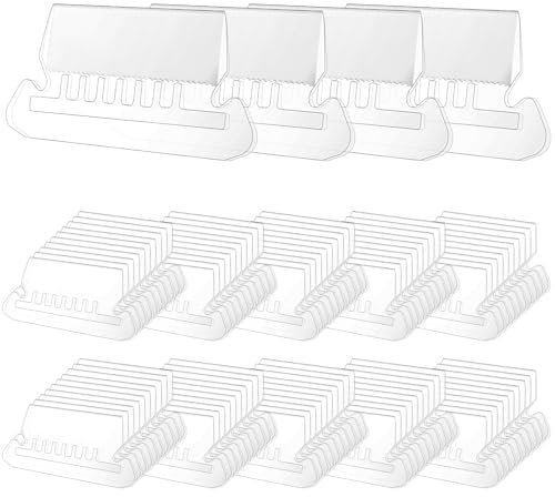 100 Stück Hängeregister Tabs Hängende Ordner Registerkarten mit 100 Leeren Blättern Dateiordner Transparente Karteikartenfächer zum Sortieren von Büro-Schuldateien für eine schnelle Identifizierung