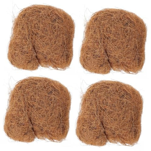 TOYANDONA 4 Pièces 1 Terre De Soie De Cocotier Terre De Pot De Plante Fibre De Fibre De Paillis Tapis De Paillage Liner Cercles De Paillis D'arbres Des Animaux
