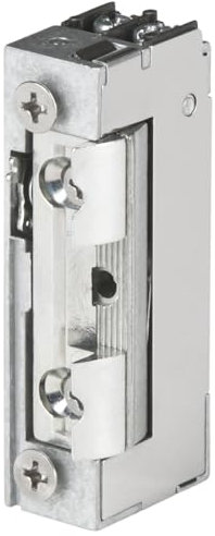 DORCAS elektrischer Türöffner D-99.2/ND.U2/FLEX mit ausgeklinktem Fallenteil, Metall, Silber, 16 mm Breite, 25.2 mm Tiefe, 66 mm Höhe, Oberflächenmontiert,