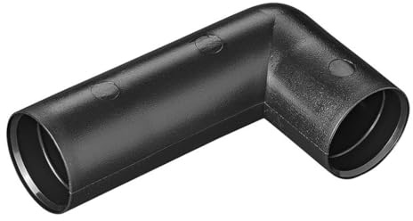 MULTIBROS Coude Évacuation 90° PE 28 mm - Raccord Enfichable | Sans collage ni soudure - Étanche -40°C à +80°C - Pour camping-car, caravane, bateau