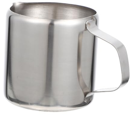 VICASKY Brocca Per Schiumare Latte 150ml in Acciaio 304 Manico Ergonomico, Tazza Professionale Per Cappuccino Adatta a Caffetterie e Uso Domestico