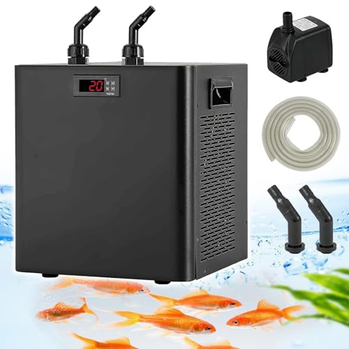 Aquarium Kühler Wasser Reservoir, Kühlung, einstellbare Heizung, 42 Gal/79 Gal/132 Gal, für Kaltwasser, für Süß-/Salzwasser, 500L/132Gal