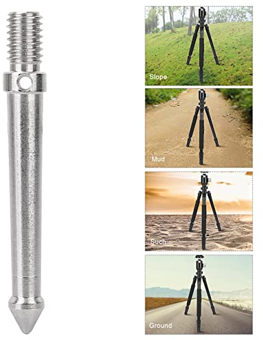 aqxreight Edelstahl -Spike -Halterung für Stativ und Monopoden mit 3/8 Zoll Schraubengewinde für eine Vielseitige Kamera Verwendung (8cm)