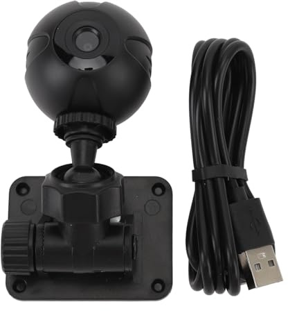 LUCKDANO Piccola Telecamera di Sicurezza 1080p Wireless WiFi Night Loop Registrazione Pan Tilt Sensore CMOS per la Sorveglianza Domestica ABS