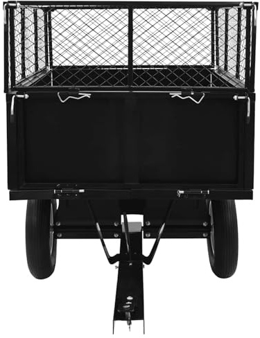 Vopese Colgante de jardín para tractor, 300 kg, acero negro, 153 x 77 x 103 cm, para tierra turba compost modelo 145813