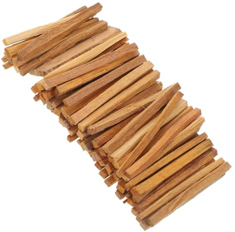 Hemobllo Varillas de Incienso de Madera Sándalo Natural Barritas para Aroma Relajante Material Artesanal Seguro para Aromaterapia y Decoración