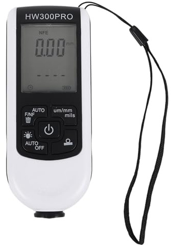 Misuratore di spessore della pellicola LCD digitale retroilluminato, misuratore di spessore della vernice for auto, strumento di misurazione dello spessore del rivestimento,Affidabile