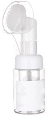 1 st tomma ansiktsrengöring bubbelskumbehållare skummande tvåldispensrar pumpflaskor med silikonborste för flytande skummande tvålschampo (30 ml), utomhusprydnader