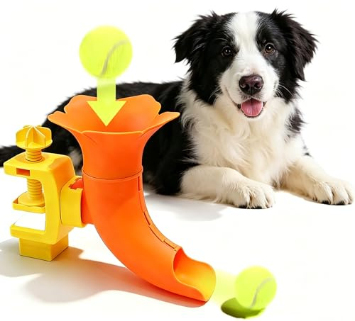 Marchul Hundboll launcher leksak, justerbar höjd hundboll kastare för inomhus/utomhuslek, interaktiv bolllauncher för medelstora hundar, energifrisättning och träningsverktyg för dörr/post/bord