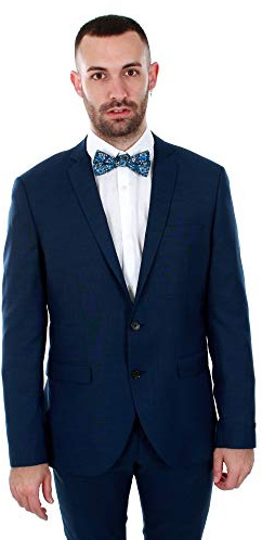 JACK & JONES herr jprsolaris kavaj noos Blazer, Blau (Medieval Blue Medieval Blue), 46