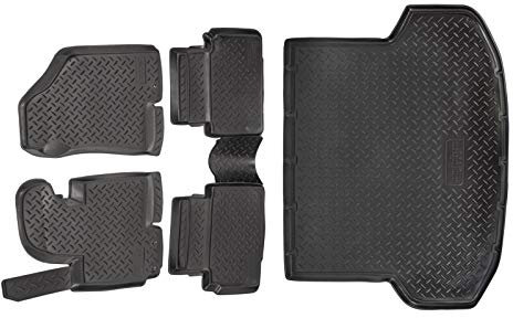 J&J AUTOMOTIVE | Allwetter TPE Gummimatten + Kofferraumwanne Set Für Ix35 2010-2015, Antirutsch, Passgenau, Rand 2-4cm, Schwarz