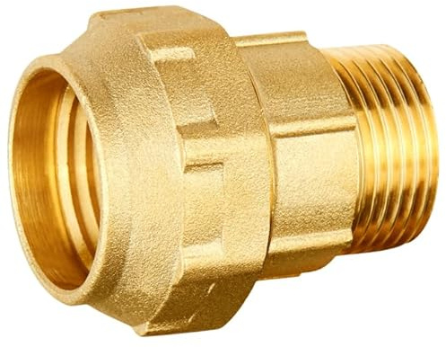Suinga ENLACE MACHO LATÓN 25 mm x 3/4 para tubería de polietileno de 25 mm. Manguito de laton para alta presión, riego y fontaneria, Certificado Aenor