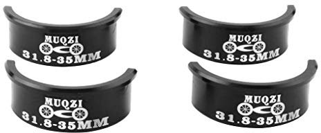 Easnea Bulk 4 Aluminium-Legierung Fahrrad Fahrrad Lenker Unterlegscheibe Adapter 31,8 mm auf 35 mm – Ultraleicht und langlebig schwarz, NFL04876