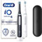 Oral-B Spazzolino Elettrico Ricaricabile iO 4 Nero e Bianco, 2 Testine Di Ricambio, 1 Custodia Da Viaggio, Confezione Doppia. 2 Spazzolini