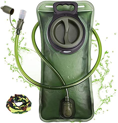 Vessie d'hydratation, poche d'eau de 3 L pour sac à dos de randonnée, sac de rangement étanche pour vélo, escalade, cyclisme, course à pied, vert militaire, 3 litres
